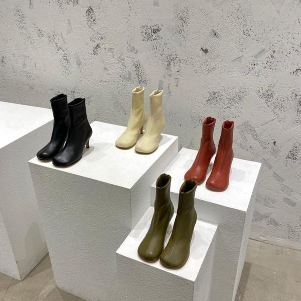boots women round toe ankle ladies solid genuine leather zipper high heels designer shoes zapatos botines mujeres, Black
boots women round toe ankle ladies solid genuine leather zipper high heels designer shoes zapatos botines mujeres, Black