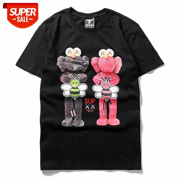 men's street brand sesame doll print student personality round neck short-sleeved t-shirt fog #ga3n, White;black
men's street brand sesame doll print student personality round neck short-sleeved t-shirt fog #ga3n, White;black