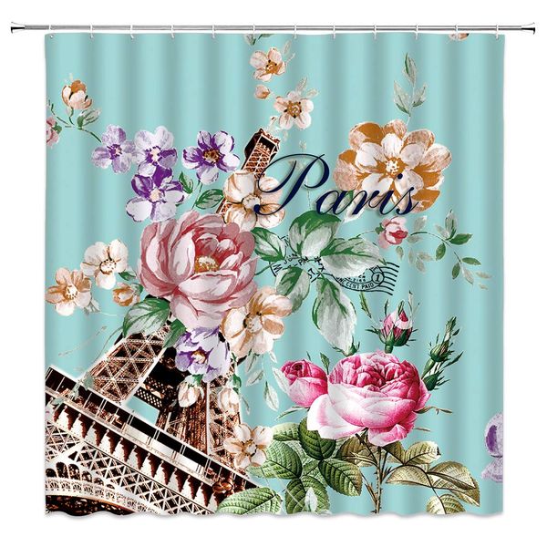 flower eiffel tower shower curtain decor paris rose hibiscus leaf turquoise romantic floral pink fabric bath curtains bathroom
flower eiffel tower shower curtain decor paris rose hibiscus leaf turquoise romantic floral pink fabric bath curtains bathroom