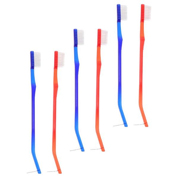 nail brushes 6pcs bristles toothbrushes little tooth double head (red blue), Yellow
nail brushes 6pcs bristles toothbrushes little tooth double head (red blue), Yellow