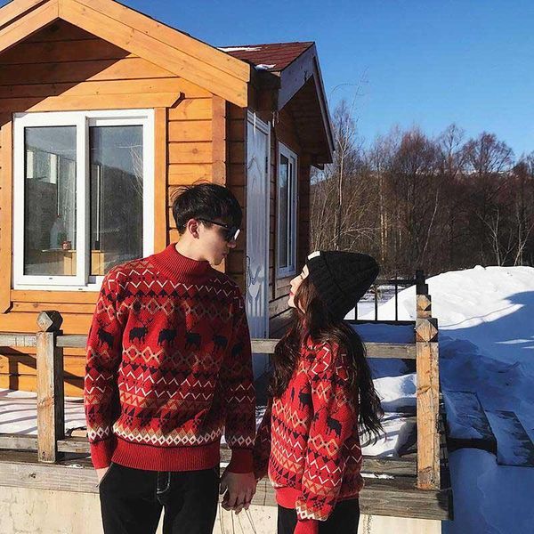 couple sweater urtlenecks ugly christmans deer knitted long sleeve pullover autumn winter women men knitwear women's sweaters, White;black
couple sweater urtlenecks ugly christmans deer knitted long sleeve pullover autumn winter women men knitwear women's sweaters, White;black