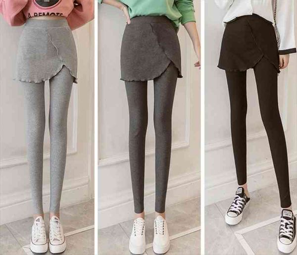 spring autumn fake two ruffles women leggings high waist skirt pants cotton fitness female, Black
spring autumn fake two ruffles women leggings high waist skirt pants cotton fitness female, Black