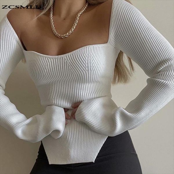 women's sweaters knit sweater low waist jersey 2021 autumn fashion hem irregular slits on both sides knitted wool, White;black
women's sweaters knit sweater low waist jersey 2021 autumn fashion hem irregular slits on both sides knitted wool, White;black