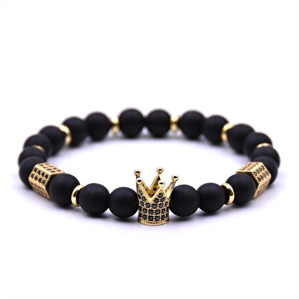 beaded, strands 2021the latest fashion men's and women's jewelry cz crown charm bracelet handmade stretch 8mm copper beads female, Black
beaded, strands 2021the latest fashion men's and women's jewelry cz crown charm bracelet handmade stretch 8mm copper beads female, Black