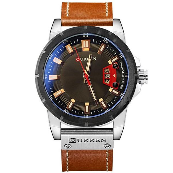 wristwatches curren man watches men watch analog leather military mens wristwatch quartz male clock relogio masculino 8284, Slivery;brown
wristwatches curren man watches men watch analog leather military mens wristwatch quartz male clock relogio masculino 8284, Slivery;brown