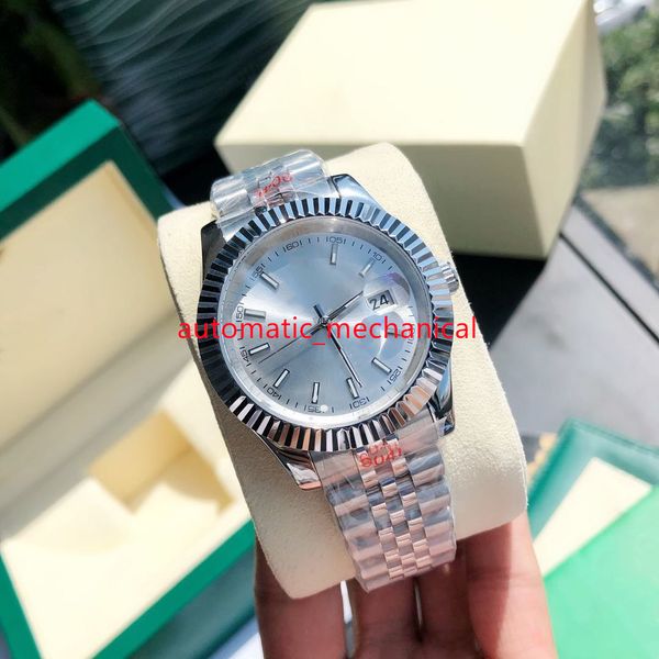 silver dial mens watch 41mm 126334 stainless steel jubilee automatic mechanical waterproof sapphire luxury wristwatches ar424, Slivery;brown
silver dial mens watch 41mm 126334 stainless steel jubilee automatic mechanical waterproof sapphire luxury wristwatches ar424, Slivery;brown