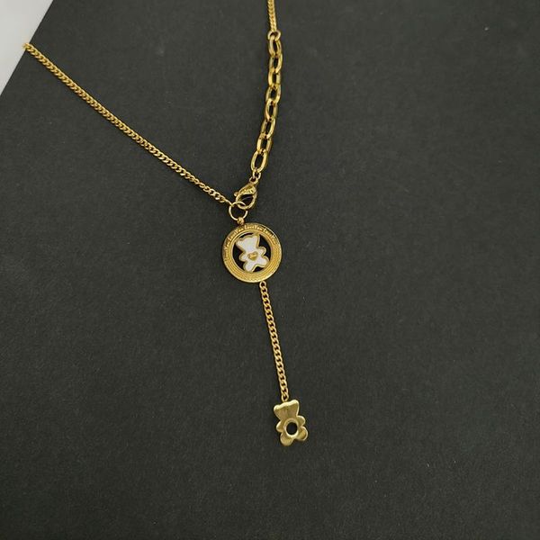 chains korean dongdaemun bear titanium steel necklace female clavicle chain pendant alloy does not fade, Silver
chains korean dongdaemun bear titanium steel necklace female clavicle chain pendant alloy does not fade, Silver