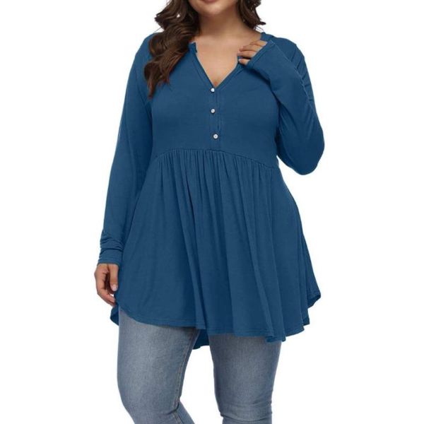 plus size t-shirt 4xl 5xl woman 2021 spring autumn female buttons v neck long sleeve casual blouse big women, Black
plus size t-shirt 4xl 5xl woman 2021 spring autumn female buttons v neck long sleeve casual blouse big women, Black