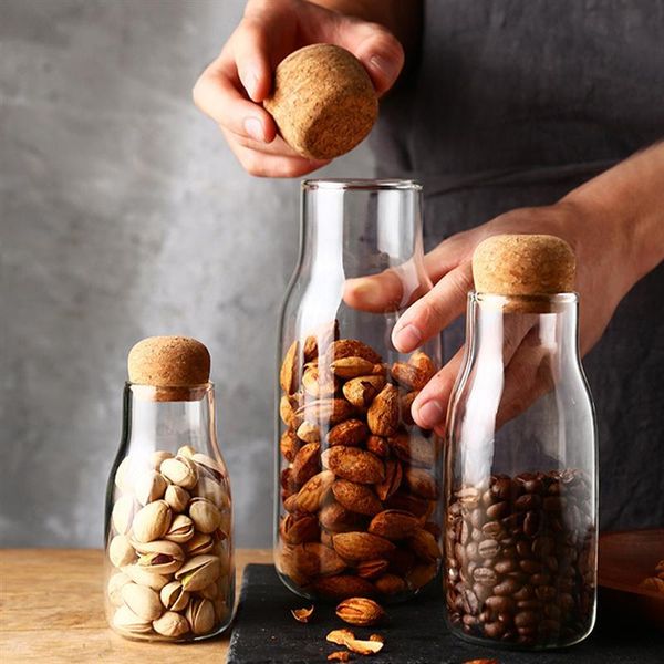 storage bottles & jars household japanese-style cork transparent glass sealed jar kitchen coffee beans dried fruit multi-grain bottle
storage bottles & jars household japanese-style cork transparent glass sealed jar kitchen coffee beans dried fruit multi-grain bottle