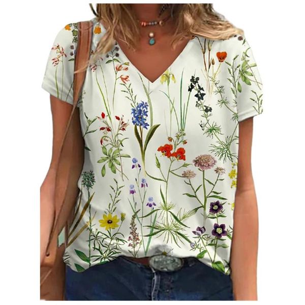 women's t-shirt fashion 2021 women t shirt summer butterfly floral print v-neck street tees plus size 5xl short sleeve casual, White
women's t-shirt fashion 2021 women t shirt summer butterfly floral print v-neck street tees plus size 5xl short sleeve casual, White
