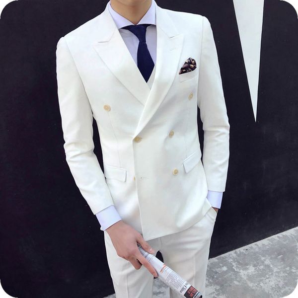 men's suits & blazers double breasted ivory men for wedding custom made groom tuxedo man regular fit 2 piece jacket pants f70, White;black
men's suits & blazers double breasted ivory men for wedding custom made groom tuxedo man regular fit 2 piece jacket pants f70, White;black