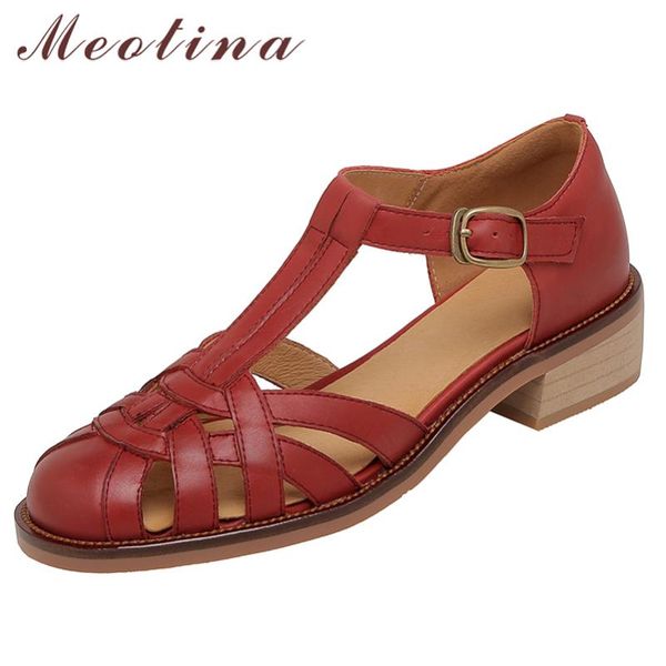 meotina gladiator sandals natural genuine leather shoes med heel t-strap round toe buckle ladies footwear summer brown, Black
meotina gladiator sandals natural genuine leather shoes med heel t-strap round toe buckle ladies footwear summer brown, Black