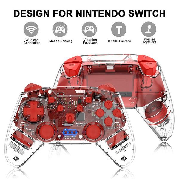 game controllers & joysticks wireless transparent controller for switch ns pro/switch lite bluetooth gamepads joystick
game controllers & joysticks wireless transparent controller for switch ns pro/switch lite bluetooth gamepads joystick