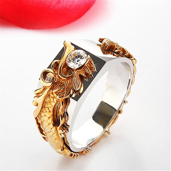wedding rings vintage domineering dragon yellow gold color plating paved luxury stone for men women exquisite pattern ring, Slivery;golden
wedding rings vintage domineering dragon yellow gold color plating paved luxury stone for men women exquisite pattern ring, Slivery;golden