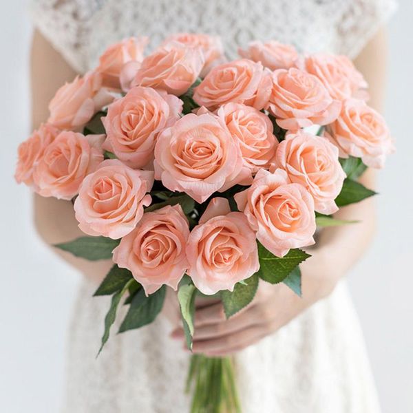 single elegant beautiful european artificial flowers rose simulation flannel bouquet home dec party wedding decoration decorative & wreaths
single elegant beautiful european artificial flowers rose simulation flannel bouquet home dec party wedding decoration decorative & wreaths