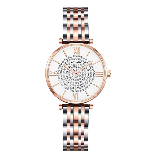 wristwatches 2021 women stainless steel full diamond wrist watches casual luxury ladies quartz watch female clock montre femme, Slivery;brown
wristwatches 2021 women stainless steel full diamond wrist watches casual luxury ladies quartz watch female clock montre femme, Slivery;brown