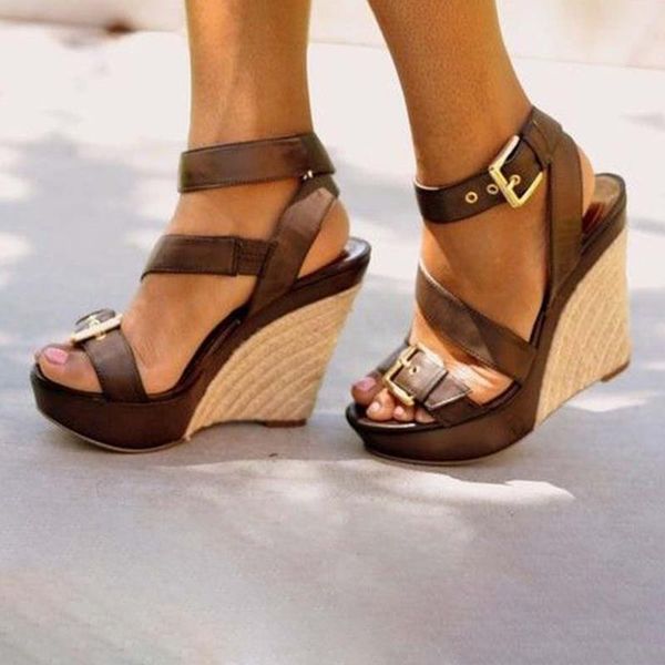 summer wedges women sandals gladiator high heels platform shoes ladies open toe ankle strap slingback roma big size, Black
summer wedges women sandals gladiator high heels platform shoes ladies open toe ankle strap slingback roma big size, Black
