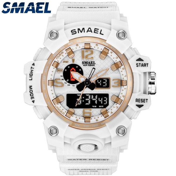 wristwatches smael brand women men sports watches dual display digital led electronic quartz waterproof swimming military watch, Slivery;brown
wristwatches smael brand women men sports watches dual display digital led electronic quartz waterproof swimming military watch, Slivery;brown