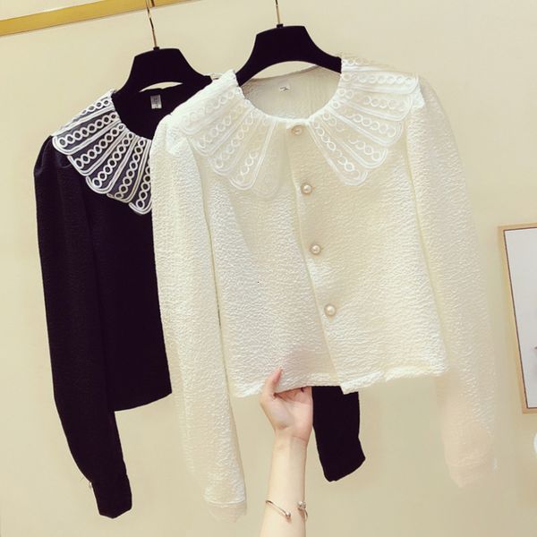 elegant female look-alike vintage office lady chic korean shirt spring shirts 2021, White
elegant female look-alike vintage office lady chic korean shirt spring shirts 2021, White