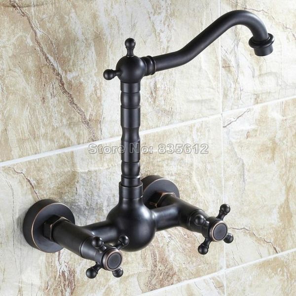 bathroom sink faucets black oil rubbed bronze dual handles kitchen mixer tap / wall mounted swivel spout vessel basin wsf072
bathroom sink faucets black oil rubbed bronze dual handles kitchen mixer tap / wall mounted swivel spout vessel basin wsf072