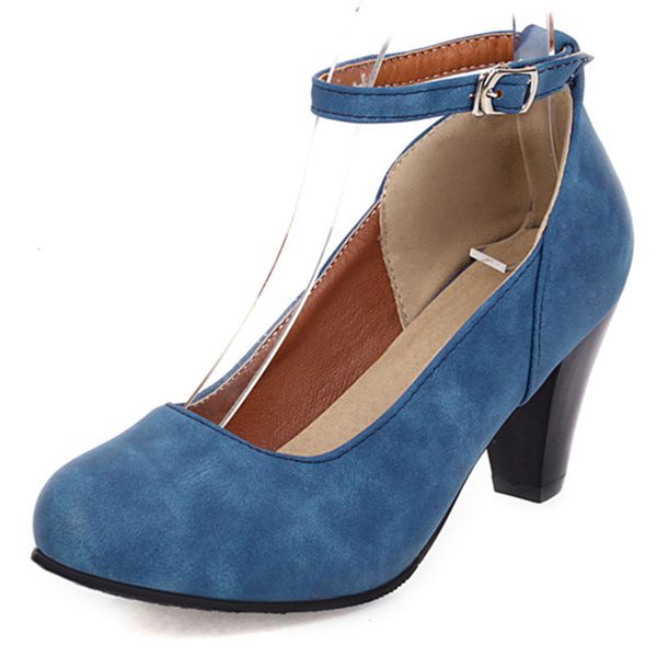 shoe asumer heels, big 48 sizes of spring, summer, round buckle, women's high heels shoes, office with shoes, Black
shoe asumer heels, big 48 sizes of spring, summer, round buckle, women's high heels shoes, office with shoes, Black