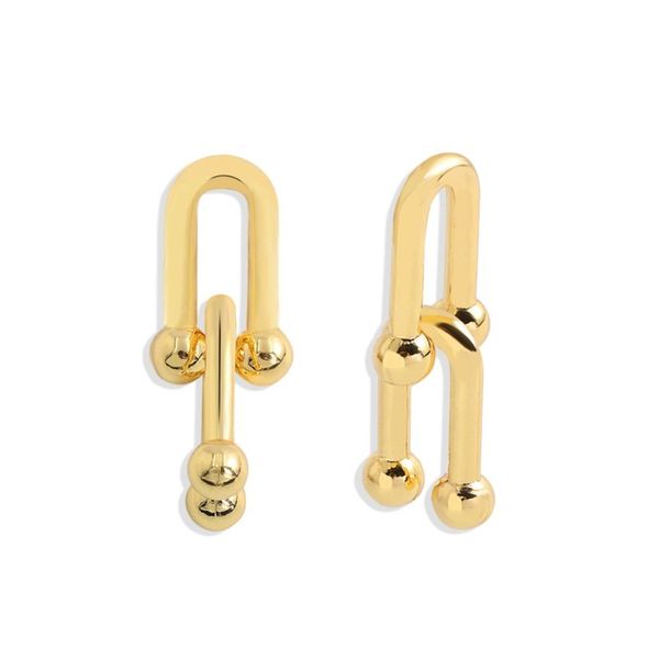 simple design u shape geometric dangle earrings for women gold color circle hoop round copper brinco fashion jewelry, Silver
simple design u shape geometric dangle earrings for women gold color circle hoop round copper brinco fashion jewelry, Silver