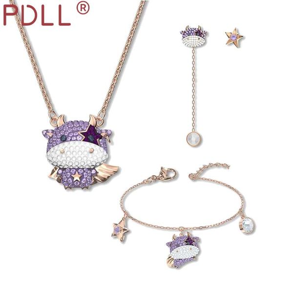 pendant necklaces pdll fashion jewelry swa 1:1 charming fun color zodiac bull star necklace female romantic year gift, Silver
pendant necklaces pdll fashion jewelry swa 1:1 charming fun color zodiac bull star necklace female romantic year gift, Silver