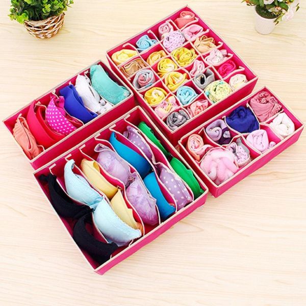 storage drawers 4pcs/set multi-size bra underwear organizer foldable home box non-woven wardrobe drawer closet
storage drawers 4pcs/set multi-size bra underwear organizer foldable home box non-woven wardrobe drawer closet