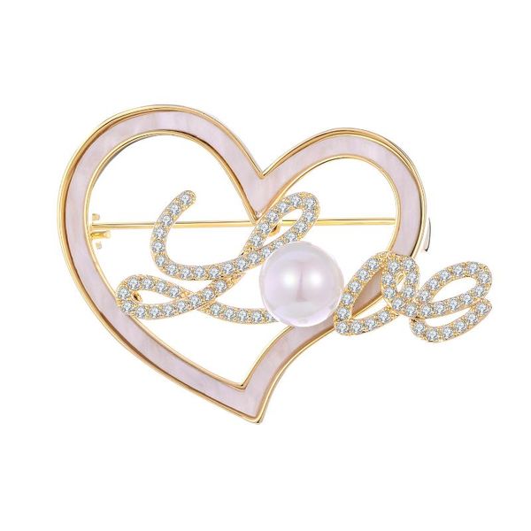 pins, brooches cute shell heart for women zircon pearl love copper brooch pins fashion clothing jewelry accesorios mujer, Gray
pins, brooches cute shell heart for women zircon pearl love copper brooch pins fashion clothing jewelry accesorios mujer, Gray