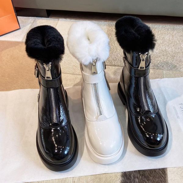 boots women snow leather warm plush fur winter shoes woman ankle fashion zipper short boot size 35-40, Black
boots women snow leather warm plush fur winter shoes woman ankle fashion zipper short boot size 35-40, Black