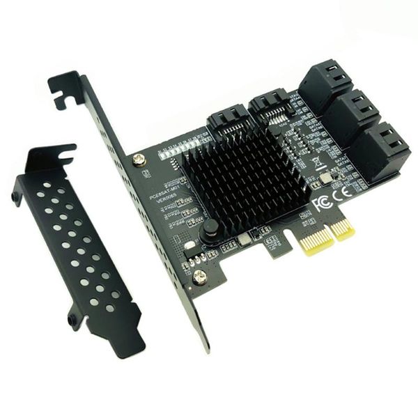 smart home control sata pci e adapter 8 ports 3.0 to express x4 expansion card sata3.0 pcie pci-e controller for hdd asmedia asm1166
smart home control sata pci e adapter 8 ports 3.0 to express x4 expansion card sata3.0 pcie pci-e controller for hdd asmedia asm1166