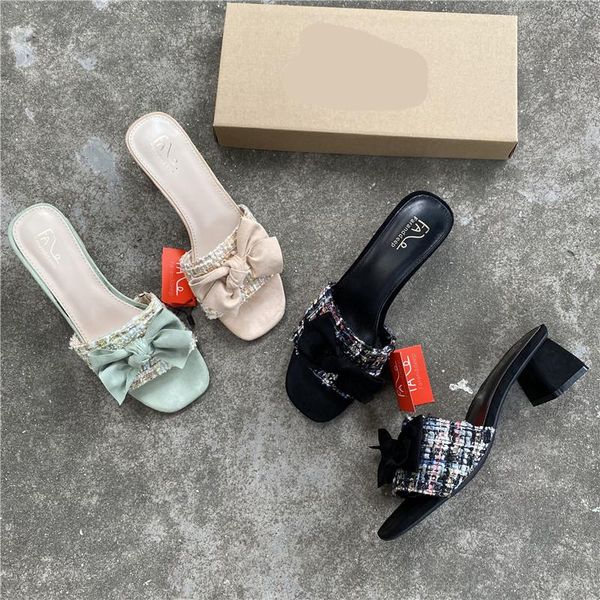 slippers high-heeled shoes lady soft med square heel slides butterfly-knot slipers women comfort block 2021 rome fabric pumps pu, Black
slippers high-heeled shoes lady soft med square heel slides butterfly-knot slipers women comfort block 2021 rome fabric pumps pu, Black
