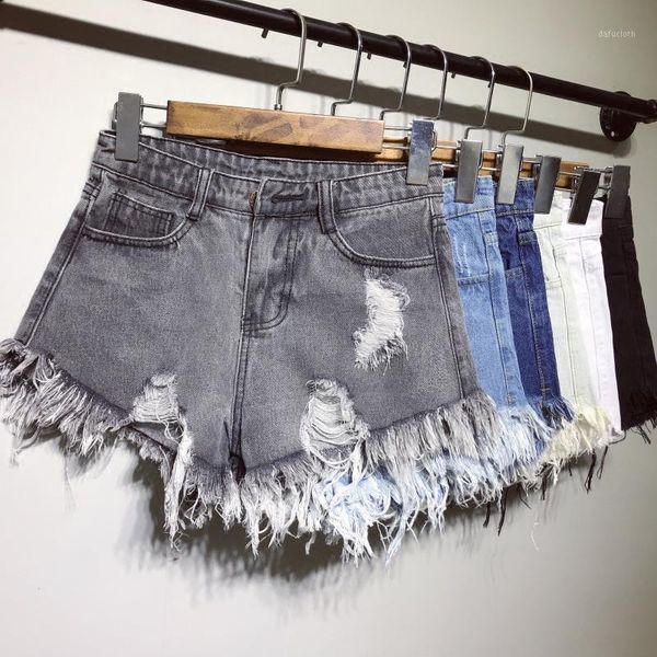 high waist denim shorts bermuda plus size women fashion tassel tight short jeans washed hole female summer 2021 y736 women's, Blue
high waist denim shorts bermuda plus size women fashion tassel tight short jeans washed hole female summer 2021 y736 women's, Blue