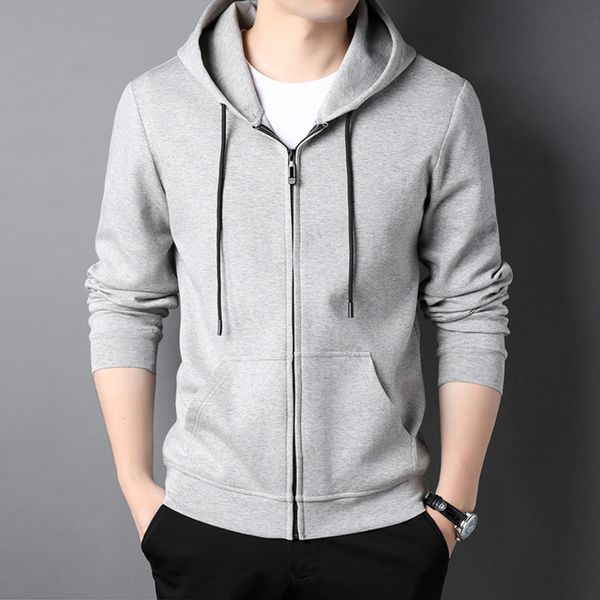 autumn new hooded zipper middle-aged and young simple casual coat cardigan solid color sweater men's wear, Black
autumn new hooded zipper middle-aged and young simple casual coat cardigan solid color sweater men's wear, Black