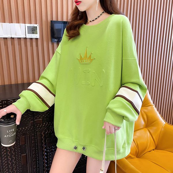 2021 autumn korean thin round neck sweater women's loose large concave convex letter leisure long sleeve coat female student, Black
2021 autumn korean thin round neck sweater women's loose large concave convex letter leisure long sleeve coat female student, Black