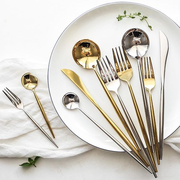 dinnerware sets cutlery glod silver stainless steel set flatware fork spoon knife dessert dinner serving
dinnerware sets cutlery glod silver stainless steel set flatware fork spoon knife dessert dinner serving