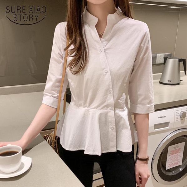 women's blouses & shirts summer women style 2021 korean three quarter sleeve cross-button shirt clothing fashion camisas mujer 8967 50, White
women's blouses & shirts summer women style 2021 korean three quarter sleeve cross-button shirt clothing fashion camisas mujer 8967 50, White