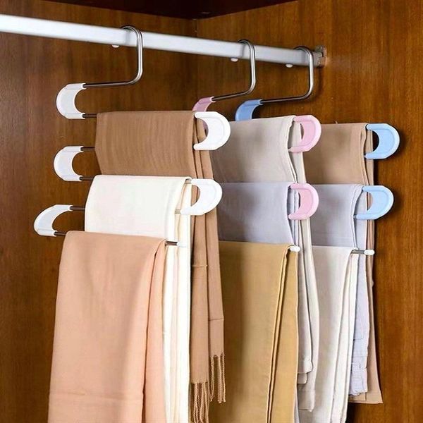 hangers & racks s-type foldable pants rack trouser storage adjustable shelf closet organizer stainless steel clothes hanger
hangers & racks s-type foldable pants rack trouser storage adjustable shelf closet organizer stainless steel clothes hanger