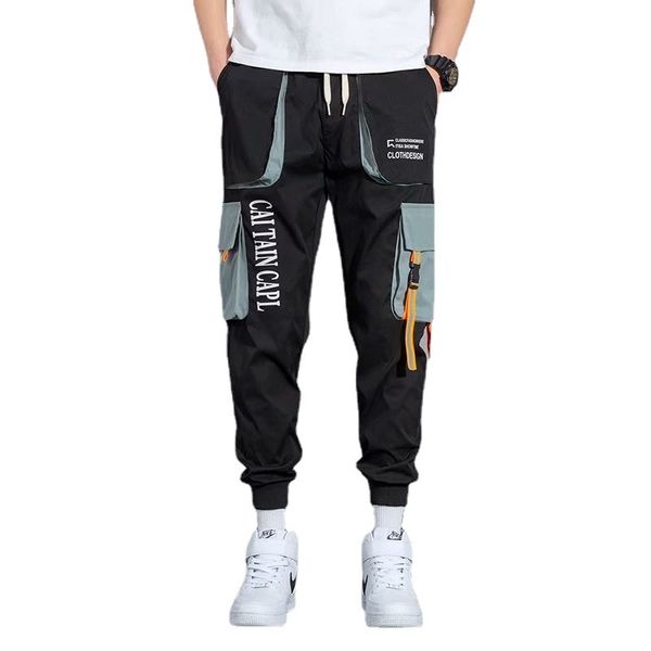 spring and summer overalls boys tide brand junior high school students loose feet function leisure youth all-match sports pants, Black
spring and summer overalls boys tide brand junior high school students loose feet function leisure youth all-match sports pants, Black