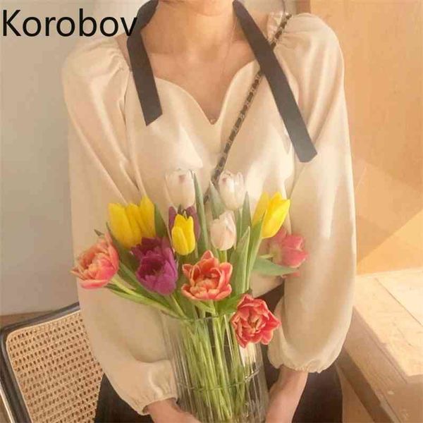 korobov vintage o neck puff sleeve peter pan chiffon shirts korean chic sweet solid women blouses new summer blusas mujer 210430, White
korobov vintage o neck puff sleeve peter pan chiffon shirts korean chic sweet solid women blouses new summer blusas mujer 210430, White