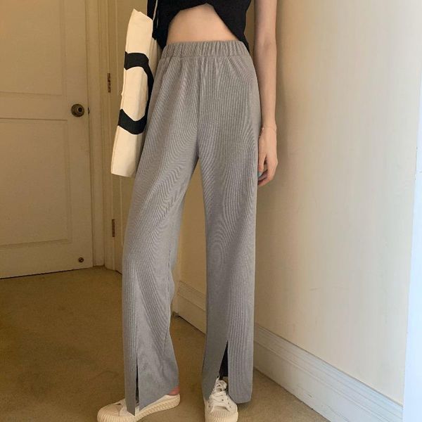 women's pants & capris wide-leg casual trousers with high waist show slim and drape feeling loose summer all-match leg long split st, Black;white
women's pants & capris wide-leg casual trousers with high waist show slim and drape feeling loose summer all-match leg long split st, Black;white