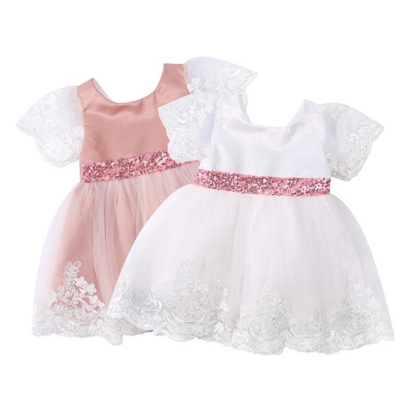 girl's dresses kids princess dress lace trim u-neck short sleeve with sequins bowknot for summer pink/white 0-5 years, Red;yellow
girl's dresses kids princess dress lace trim u-neck short sleeve with sequins bowknot for summer pink/white 0-5 years, Red;yellow