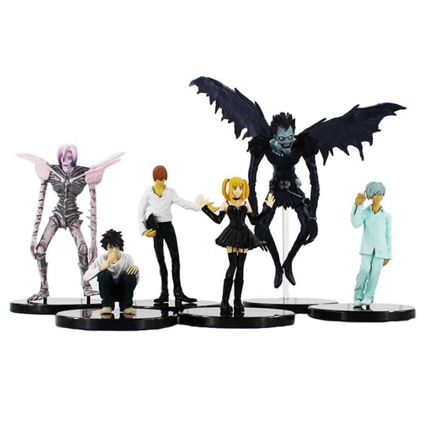 6pcs/lot Anime Death Note L Killer Ryuuku Rem Misa Amane PVC Action Figure Model Toy Doll Gift for Kids
6pcs/lot Anime Death Note L Killer Ryuuku Rem Misa Amane PVC Action Figure Model Toy Doll Gift for Kids