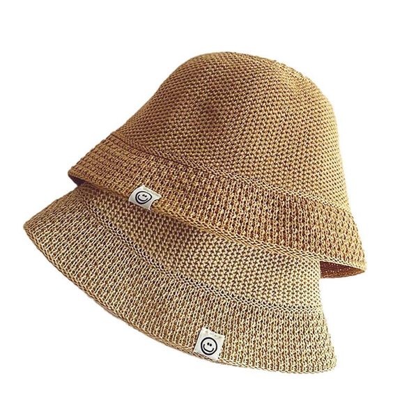 children breathable cotton knitting bucket hat girl concise solid smiling facen fisherman basin cap fashion kids hats caps &, Yellow
children breathable cotton knitting bucket hat girl concise solid smiling facen fisherman basin cap fashion kids hats caps &, Yellow