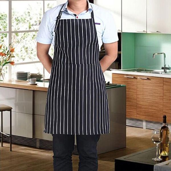 aprons 2021 fashion adjustable black stripe bib apron with 2 pockets waterproof shop cleaning kitchen accessories
aprons 2021 fashion adjustable black stripe bib apron with 2 pockets waterproof shop cleaning kitchen accessories
