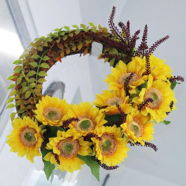 artificial sunflower wreath 16 inch decorative fake flower with yellow and green leaves for front door flowers & wreaths
artificial sunflower wreath 16 inch decorative fake flower with yellow and green leaves for front door flowers & wreaths