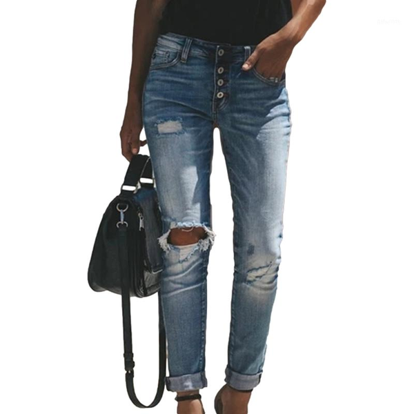 women high waist ripped denim jeans femme skinny pencil pants hole casual stretch trousers 2021 distressed women's, Blue
women high waist ripped denim jeans femme skinny pencil pants hole casual stretch trousers 2021 distressed women's, Blue