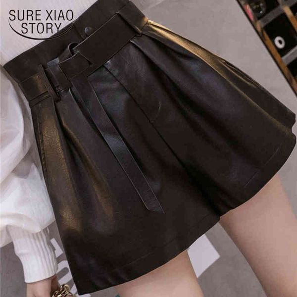 korean solid pu leather women high waist autumn winter wide leg femme shorts pockets casual loose short mujer 12242 210415, White;black
korean solid pu leather women high waist autumn winter wide leg femme shorts pockets casual loose short mujer 12242 210415, White;black