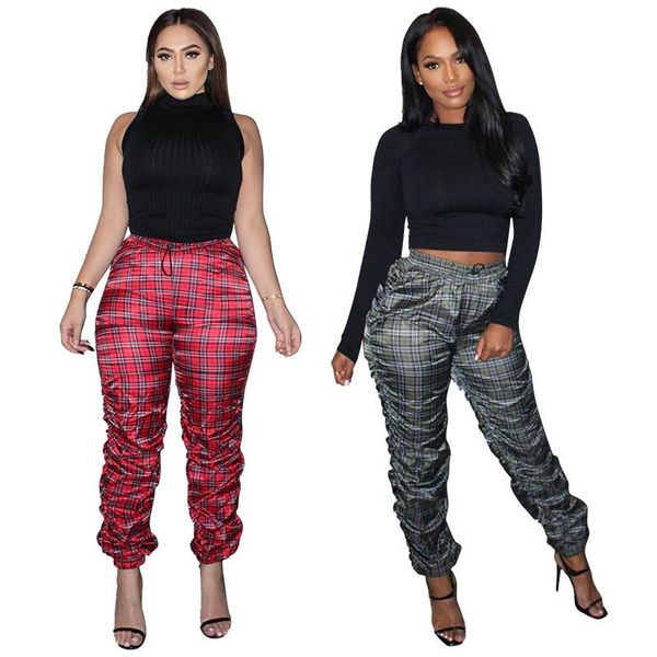 red plaid checkered print stacked jogger women gray harajuku high waist drawstring drape sweatpant streetwear sport pant capris women's, Black;white
red plaid checkered print stacked jogger women gray harajuku high waist drawstring drape sweatpant streetwear sport pant capris women's, Black;white