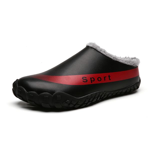 mens winter outdoor velvet warm slippers short plush zapatillas de invierno para hombre waterproof leather slippers size 39-48, Black
mens winter outdoor velvet warm slippers short plush zapatillas de invierno para hombre waterproof leather slippers size 39-48, Black